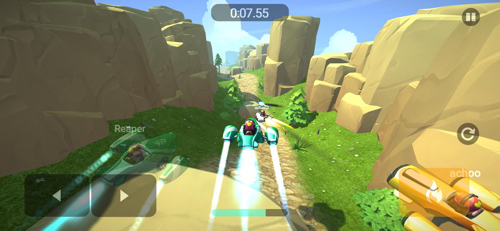Gameplay of the Hover League for Android phone or tablet.