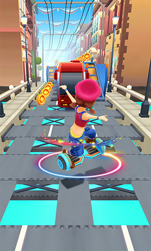 Gameplay of the Hoverboard rush for Android phone or tablet.