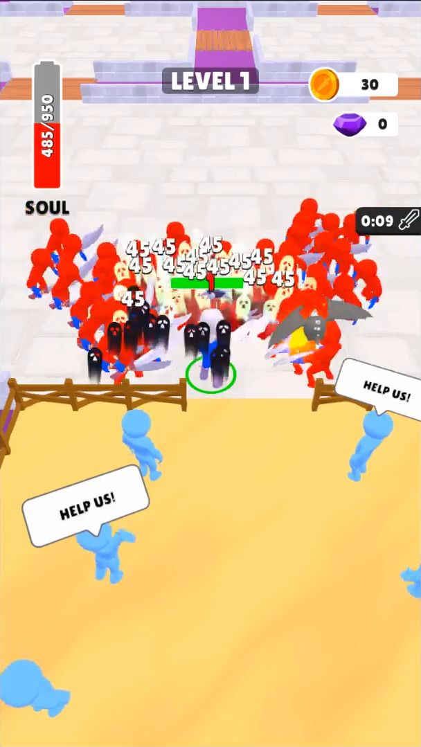Gameplay of the Hyper Knight for Android phone or tablet.