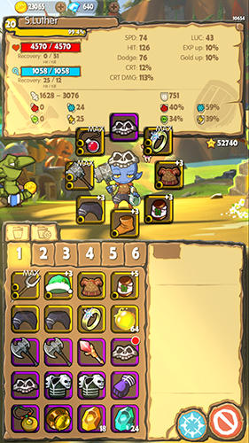 Gameplay of the I monster: Roguelike RPG for Android phone or tablet.