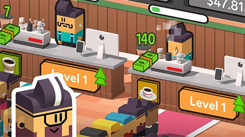 Gameplay of the Idle coffee corp for Android phone or tablet.