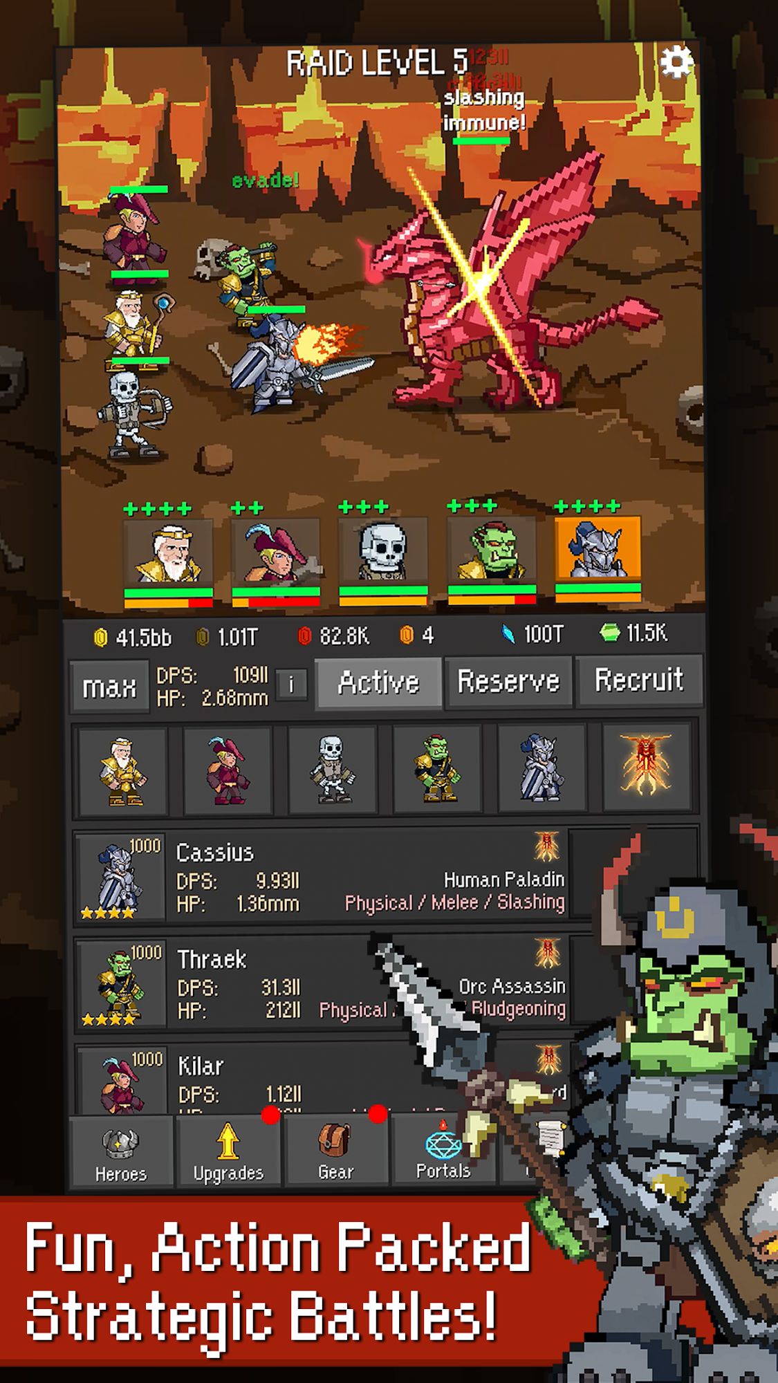 Gameplay of the Idle Guardians: Offline Idle RPG Games for Android phone or tablet.