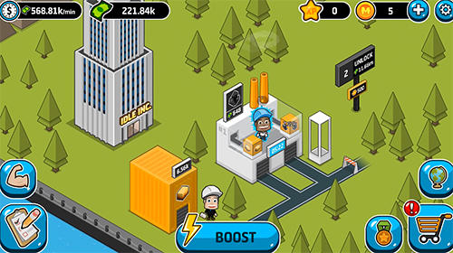 Gameplay of the Idle industry world for Android phone or tablet.