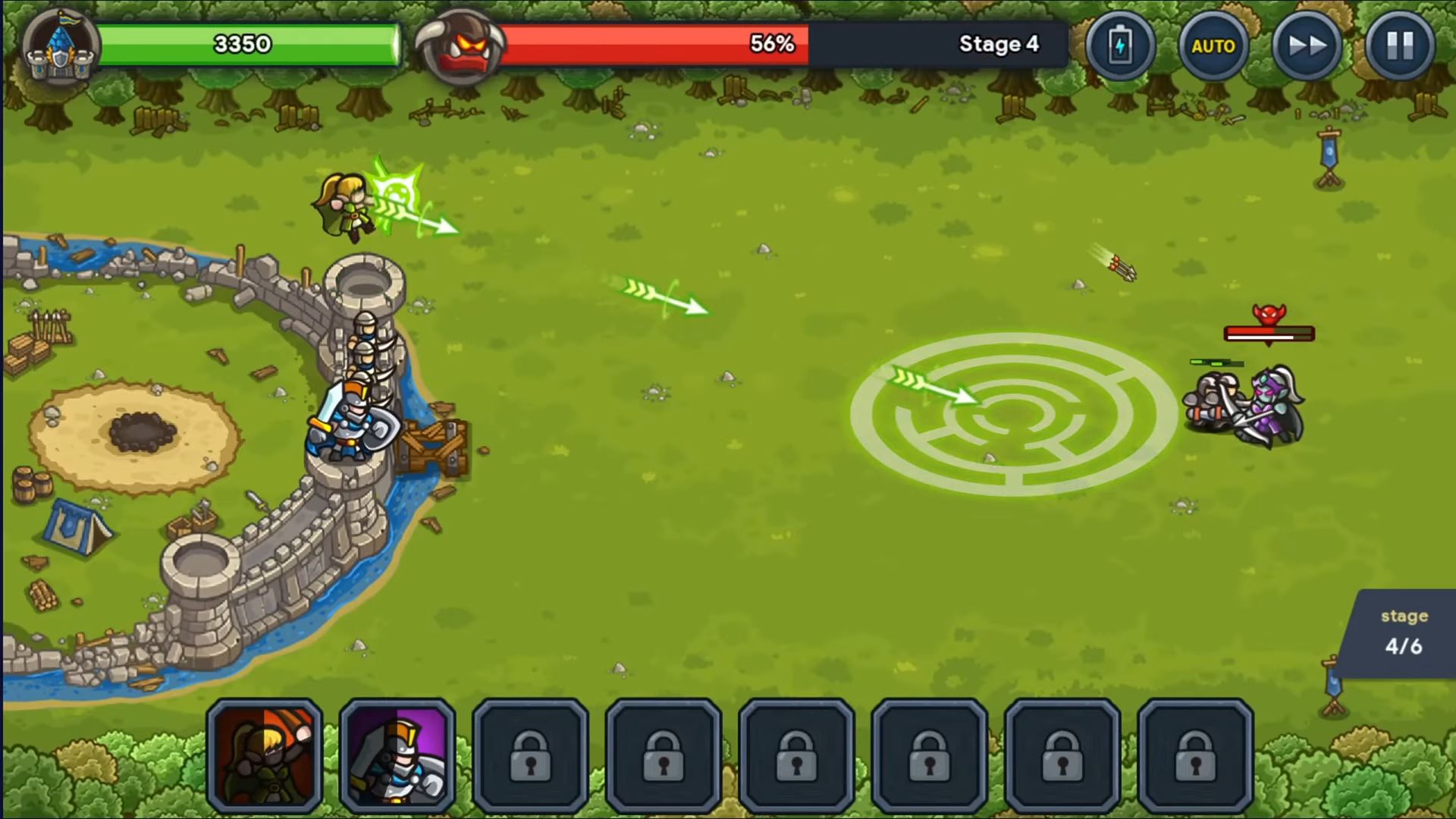 Gameplay of the Idle Kingdom Defense for Android phone or tablet.