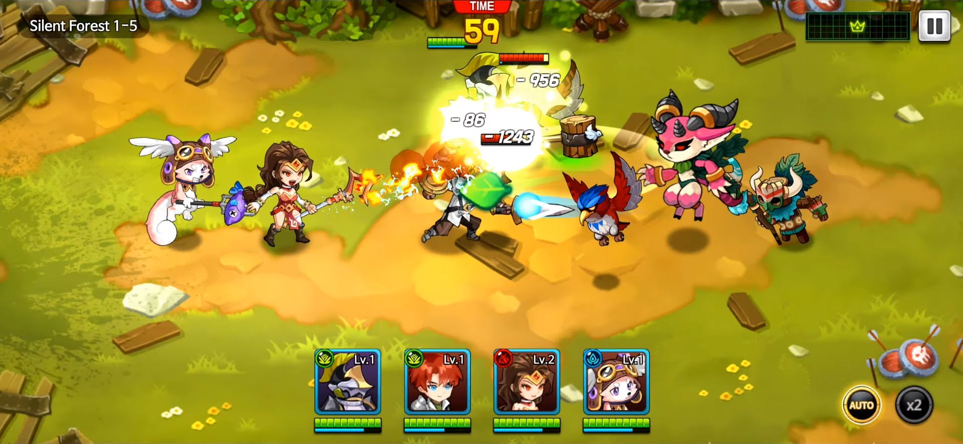 Gameplay of the IDLE LUCA for Android phone or tablet.