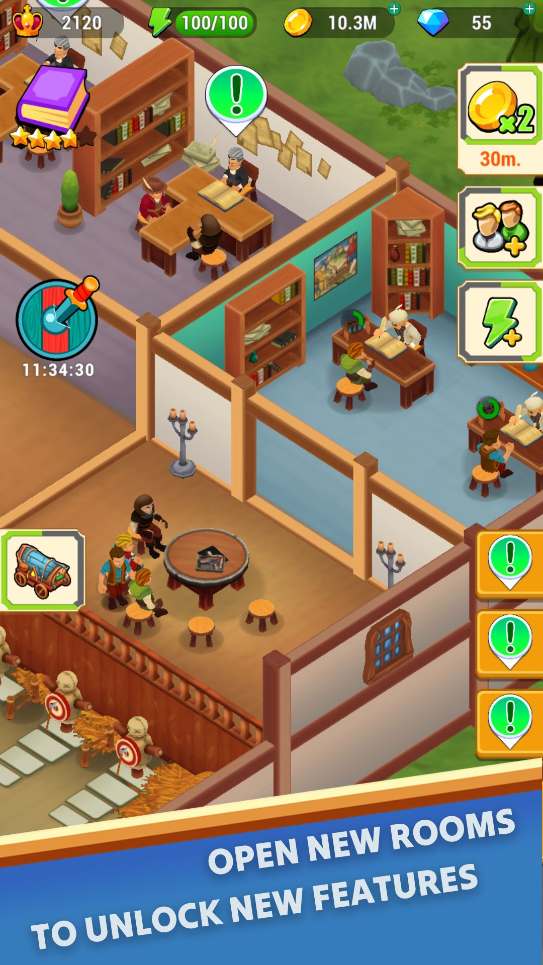 Gameplay of the Idle Quest Giver for Android phone or tablet.