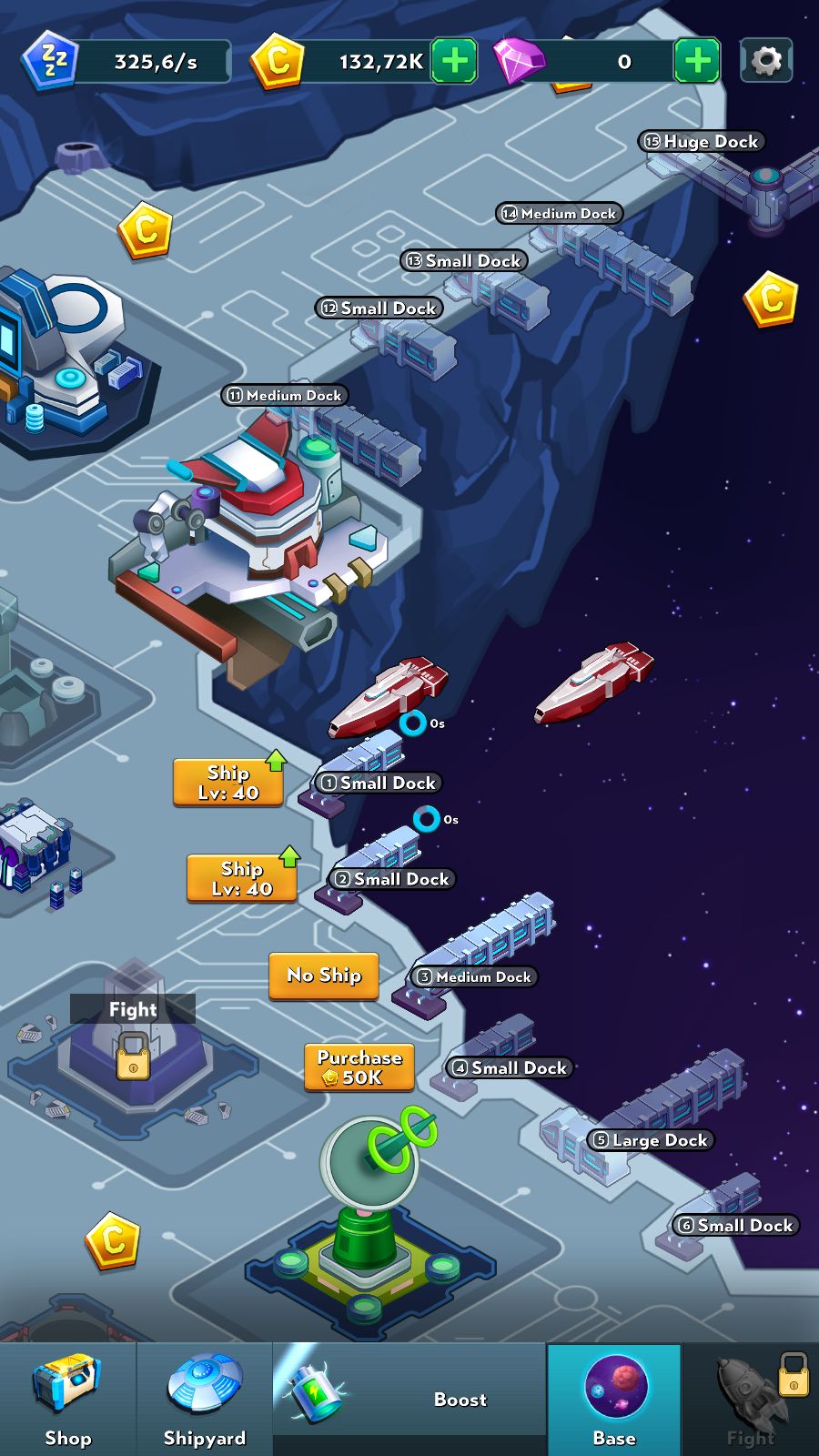 Gameplay of the Idle Space Empire for Android phone or tablet.