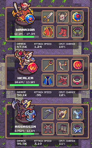 Gameplay of the Idle sword 2: Incremental dungeon crawling RPG for Android phone or tablet.