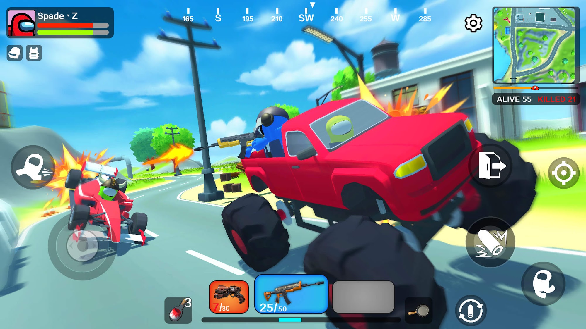 Gameplay of the Imposter Battle Royale for Android phone or tablet.
