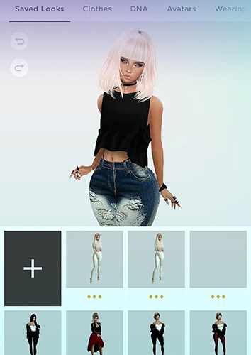 Gameplay of the IMVU: 3D Avatar! Virtual world and social game for Android phone or tablet.