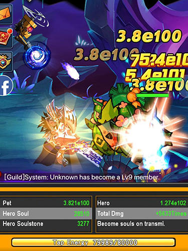 Gameplay of the Infinite demons for Android phone or tablet.
