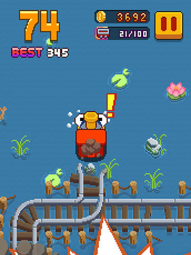 Gameplay of the Infinite train for Android phone or tablet.
