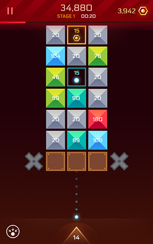 Gameplay of the Infinity ball: Space for Android phone or tablet.