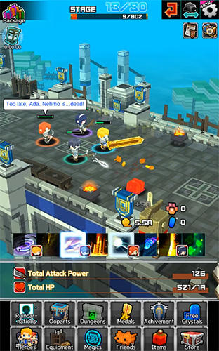 Gameplay of the Infinity march: Simple knights for Android phone or tablet.