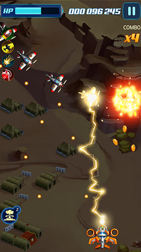 Gameplay of the Infinity strike: Space shooting idle chicken for Android phone or tablet.