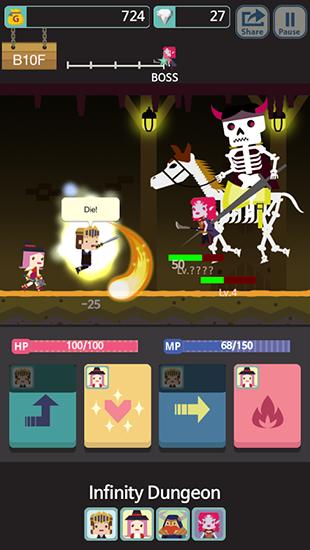 Full version of Android apk app Infinity dungeon for tablet and phone.