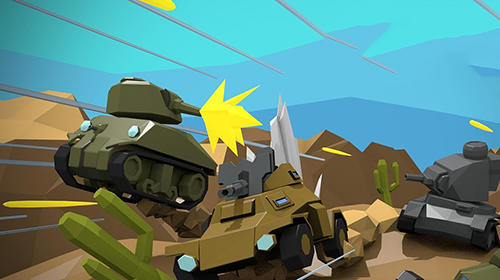 Gameplay of the Iron blaster: Online tank for Android phone or tablet.