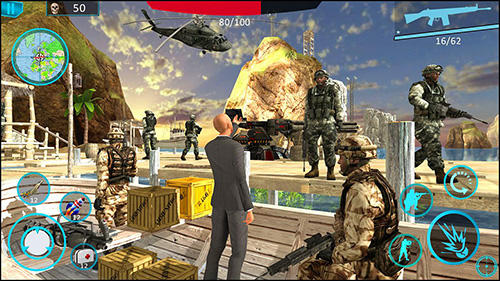 Gameplay of the Island demolition ops: Call of infinite war FPS for Android phone or tablet.