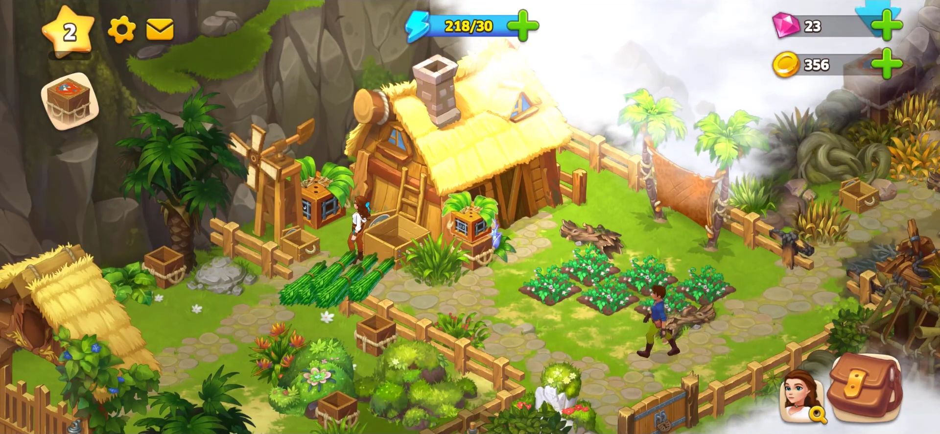 Gameplay of the Island Questaway for Android phone or tablet.