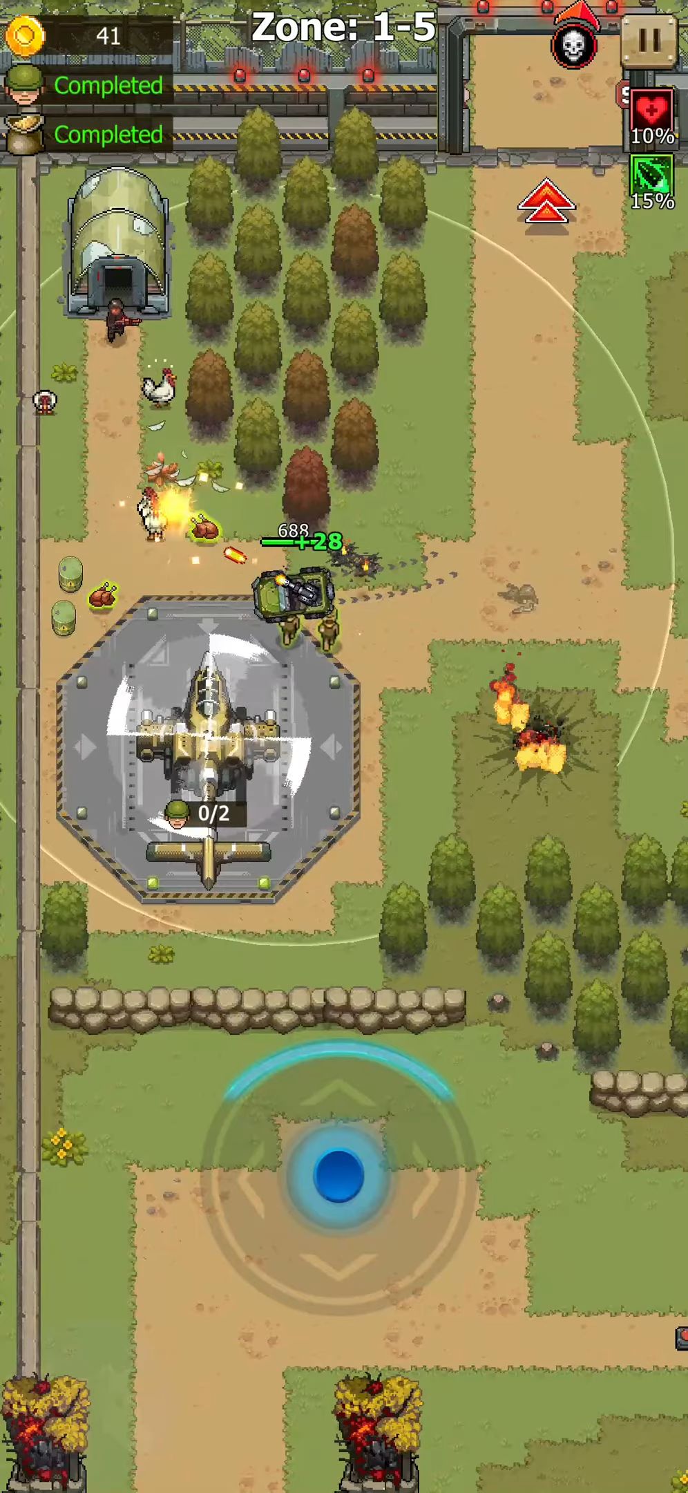 Gameplay of the Jackal Squad - Arcade Shooting for Android phone or tablet.