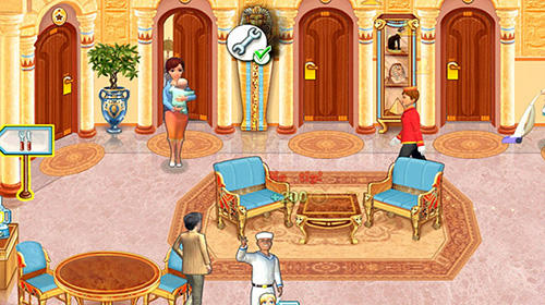 Gameplay of the Jane's hotel 3: Hotel mania for Android phone or tablet.