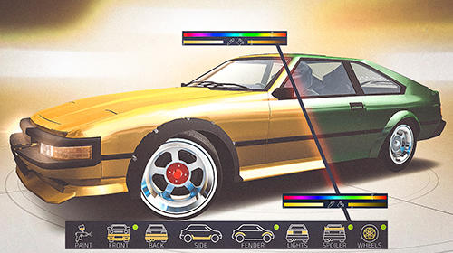 Gameplay of the JDM racing for Android phone or tablet.