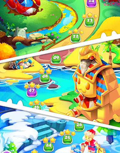 Gameplay of the Jelly blast mania: Tap match 2! for Android phone or tablet.