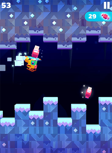 Gameplay of the Jelly copter for Android phone or tablet.