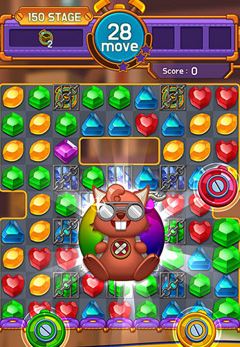 Gameplay of the Jewel maker for Android phone or tablet.