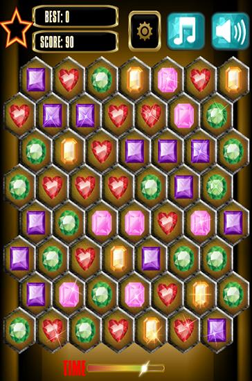 Full version of Android apk app Jewels blitz: Gold hexagon for tablet and phone.