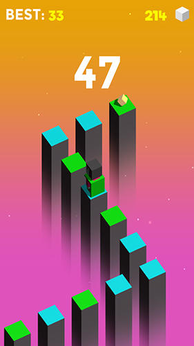 Gameplay of the Jump cube for Android phone or tablet.