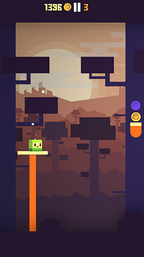 Gameplay of the Jump on stick for Android phone or tablet.
