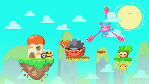 Gameplay of the Jumping slime for Android phone or tablet.