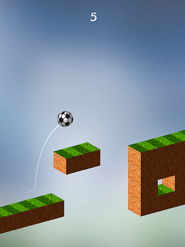 Gameplay of the Jumpy football for Android phone or tablet.