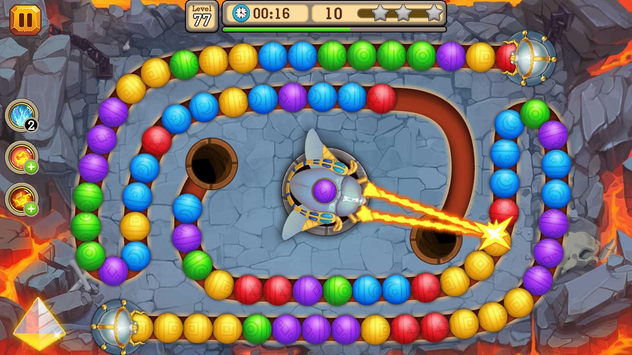 Gameplay of the Jungle Marble Blast 2 for Android phone or tablet.