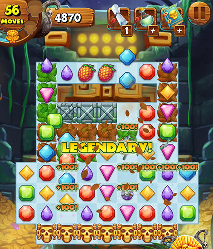 Gameplay of the Jungle mash for Android phone or tablet.