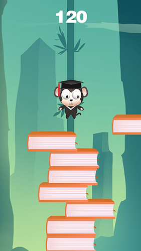 Gameplay of the Jungle monkey jump by marble.lab for Android phone or tablet.