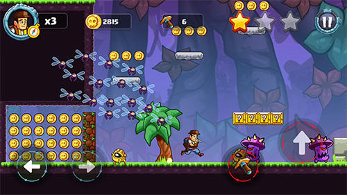 Gameplay of the Jungle world: Super adventure for Android phone or tablet.