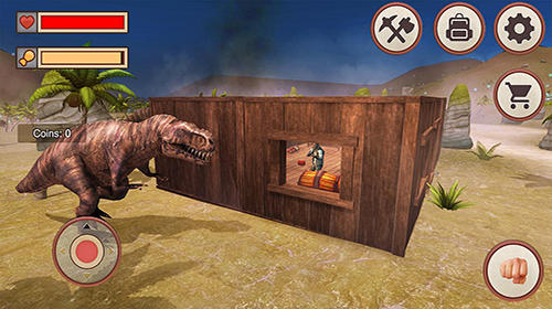 Gameplay of the Jurassic dino island survival 3D for Android phone or tablet.