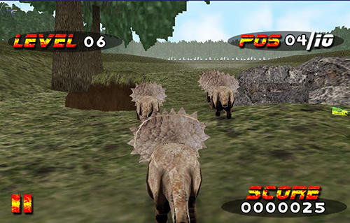 Gameplay of the Jurassic race for Android phone or tablet.
