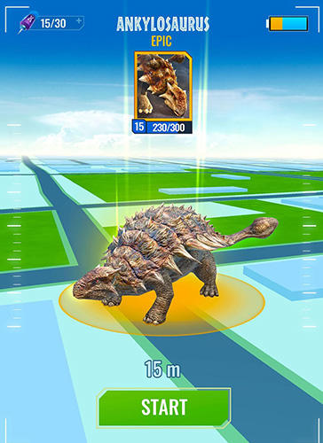Gameplay of the Jurassic world alive for Android phone or tablet.
