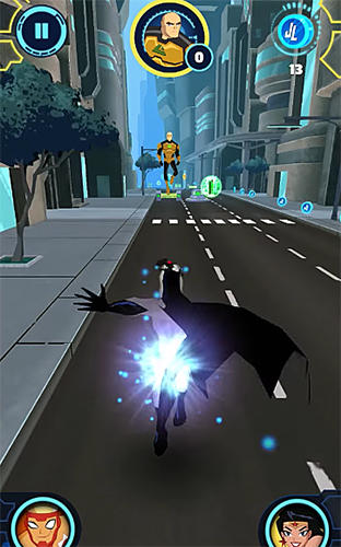 Gameplay of the Justice league action run for Android phone or tablet.