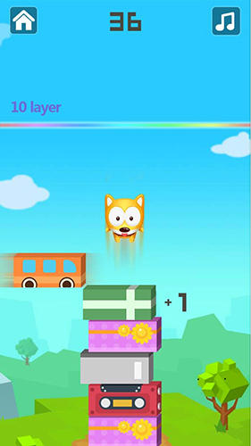 Gameplay of the Keep  jump: Flappy block jump for Android phone or tablet.