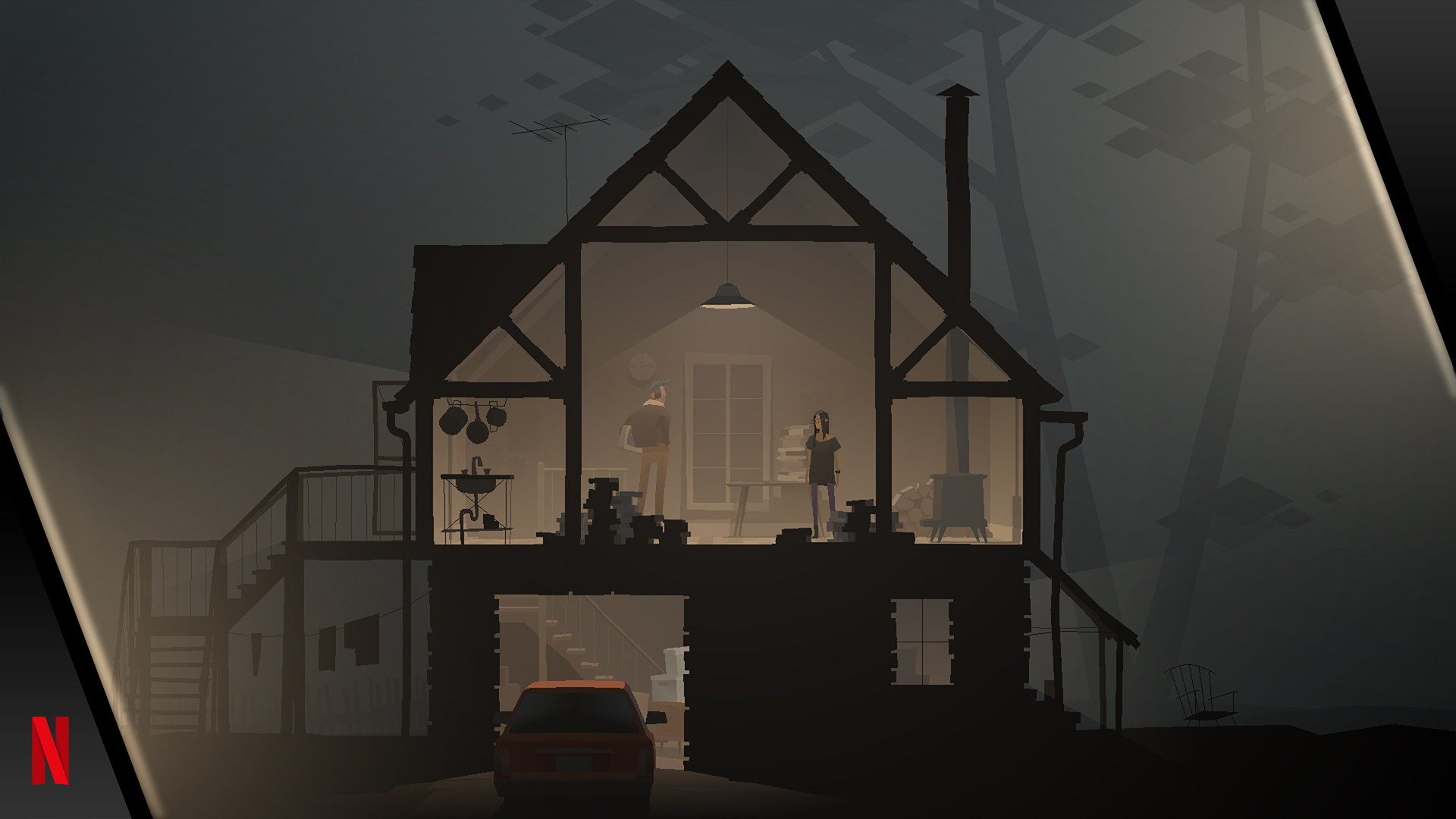 Gameplay of the Kentucky Route Zero for Android phone or tablet.
