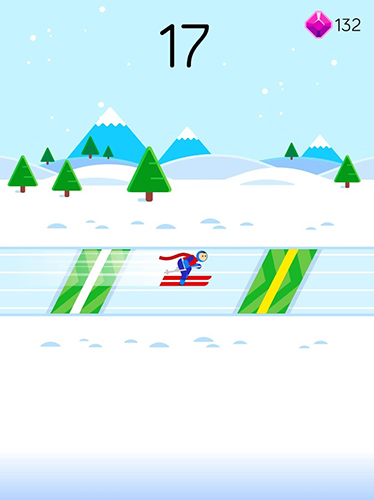 Gameplay of the Ketchapp winter sports for Android phone or tablet.