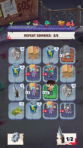 Gameplay of the Kids vs. zombies for Android phone or tablet.