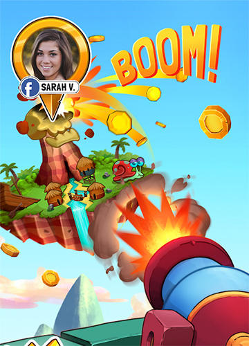 Gameplay of the King boom: Pirate island adventure for Android phone or tablet.