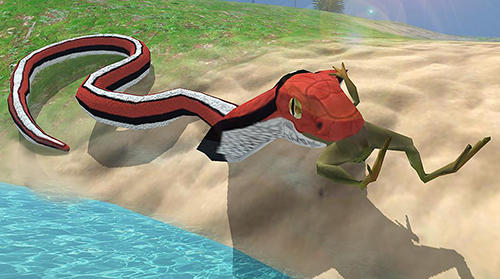 Gameplay of the King cobra snake simulator 3D for Android phone or tablet.