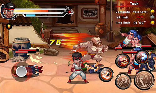 Gameplay of the King of kungfu 2: Street clash for Android phone or tablet.