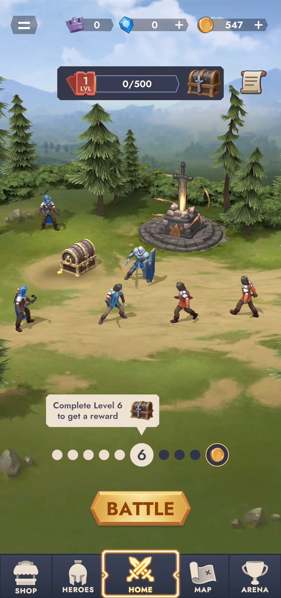 Gameplay of the Kingdom Clash - Battle Sim for Android phone or tablet.